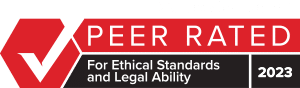 Peer rated for ethical standards and legal ability logo